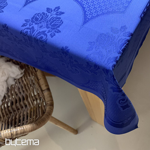 Asztalterítő DAMASZK sötétkék 130 x 230