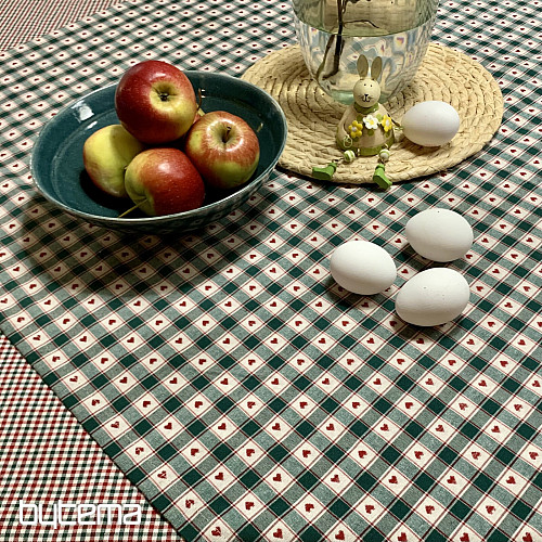 MAXI CORET terítő és sál zöld