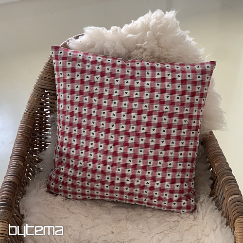 Dekoratív párnahuzat MAXI CORET piros