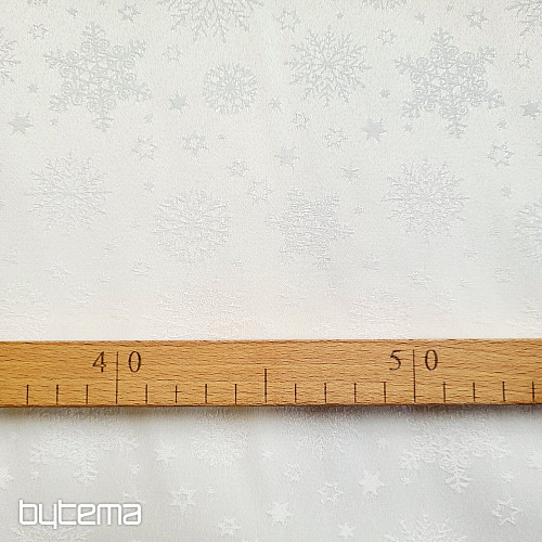 Dekoratív egyszínű anyag PELYHEK KEVERÉK FEHÉR