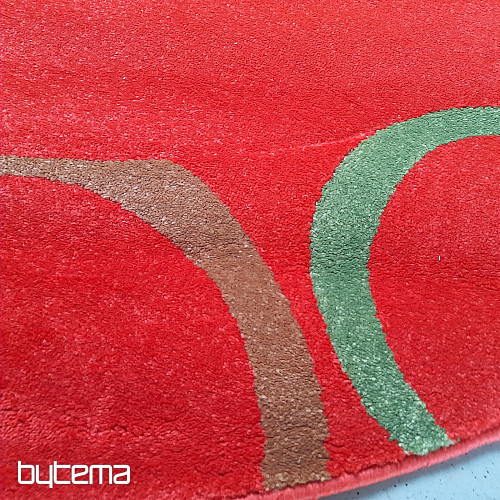 Figaro kerek szőnyeg 200 x 200 cm piros