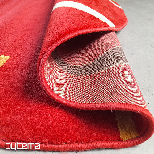 Figaro kerek szőnyeg 200 x 200 cm piros