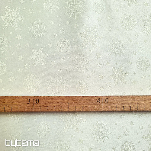 Dekoratív egyszínű anyag PELYHEK KEVERÉK KRÉM