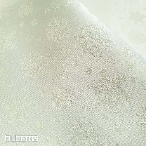 Dekoratív egyszínű anyag PELYHEK KEVERÉK KRÉM