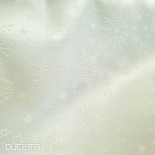 Dekoratív egyszínű anyag PELYHEK KEVERÉK KRÉM