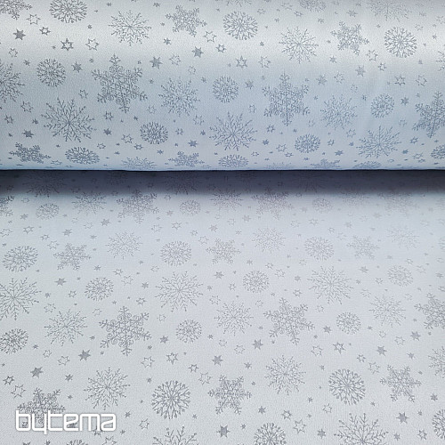 Dekoratív egyszínű anyag PELYHEK KEVERÉK SZÜRKE