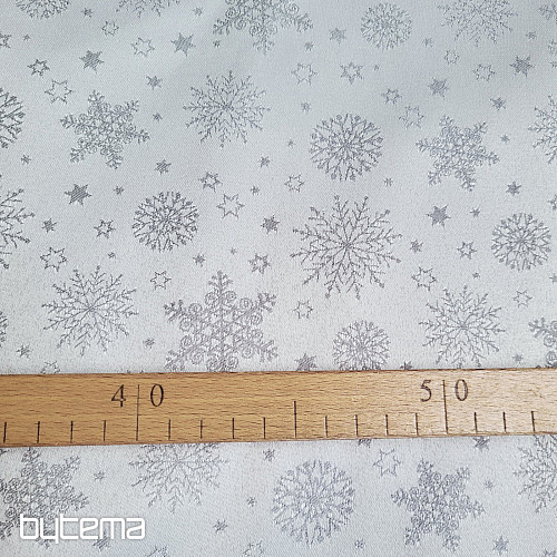 Dekoratív egyszínű anyag PELYHEK KEVERÉK SZÜRKE