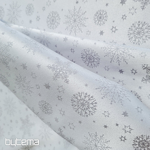 Dekoratív egyszínű anyag PELYHEK KEVERÉK SZÜRKE