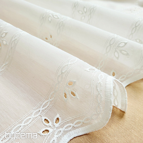 Függöny ólomüveghez GERSTER 11885 krémszínű