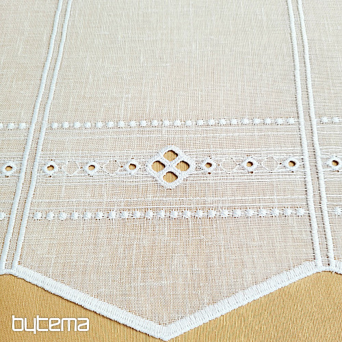 Függöny ólomüveghez GERSTER 11884 fehér