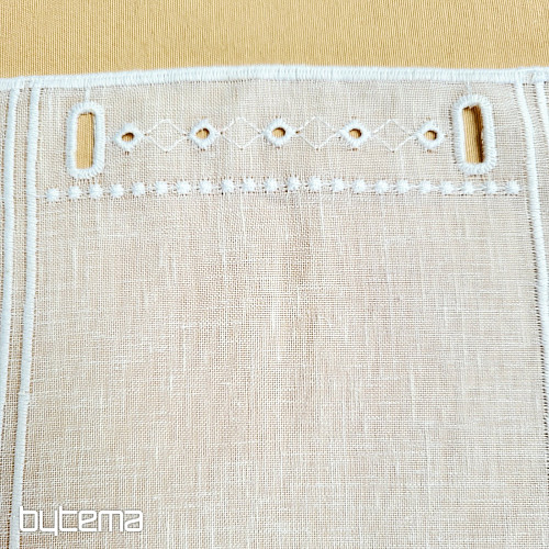 Függöny ólomüveghez GERSTER 11884 fehér