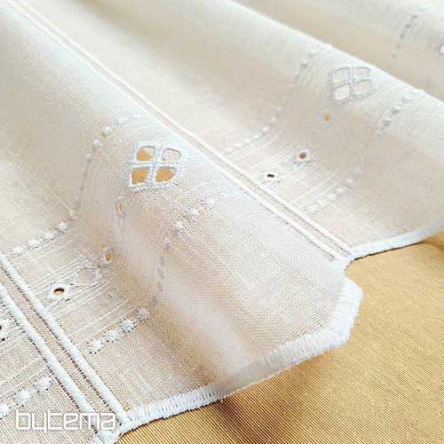 Függöny ólomüveghez GERSTER 11884 fehér