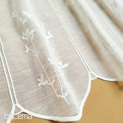 Függöny ólomüveghez GERSTER 11886 krémszínű