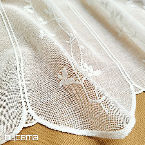 Függöny ólomüveghez GERSTER 11886 krémszínű