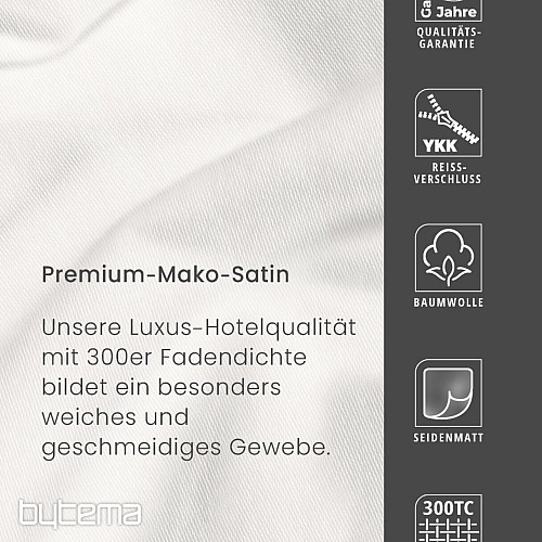 IRISETTE luxus pamutszatén TOKIO 8607-11 szürke