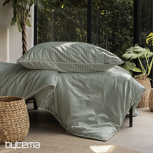 IRISETTE luxus pamutszatén TOKIO 8607-30 zöld