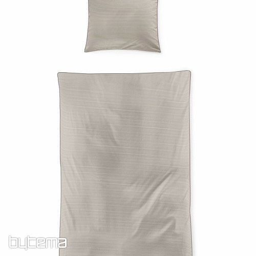 IRISETTE luxus pamutszatén TOKIO 8607-80 bézs szürke