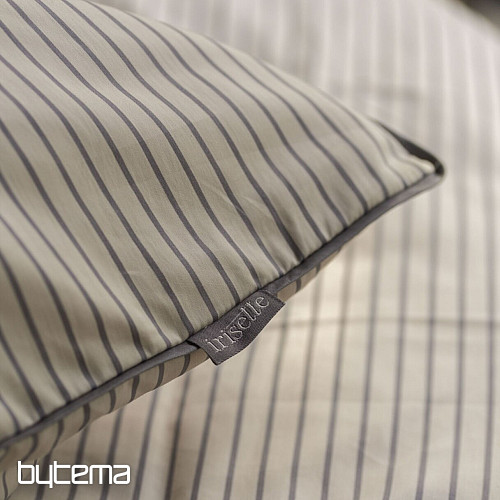 IRISETTE luxus pamutszatén TOKIO 8607-80 bézs szürke