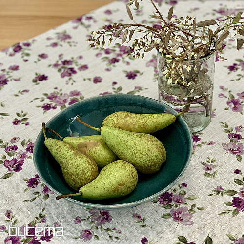 Terítő és sál VIRÁGOK LINÓ lila