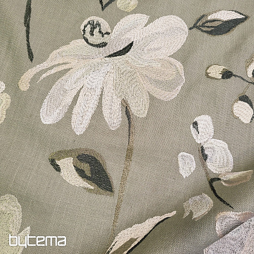 RICAMATO HÍMZÉSŰ Dekoratív anyag lenvászonnal