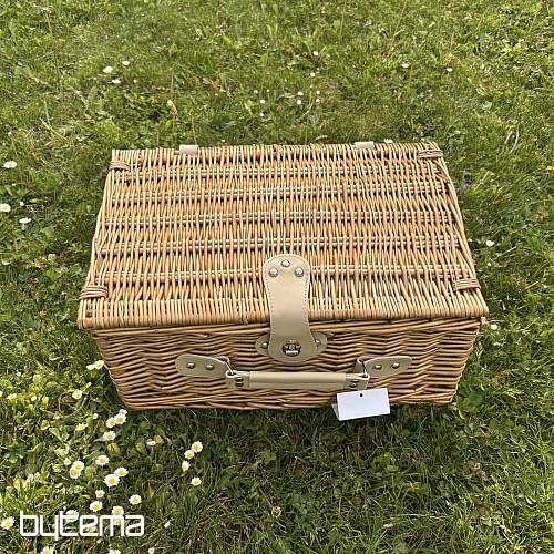 Piknikkosár GARDEN bézs kockás 4 személyes