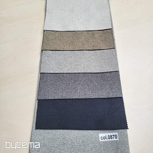 Egyszínű designer dekorációs anyag DIM OUT GERSTER 77045/0810 ANTRACIT