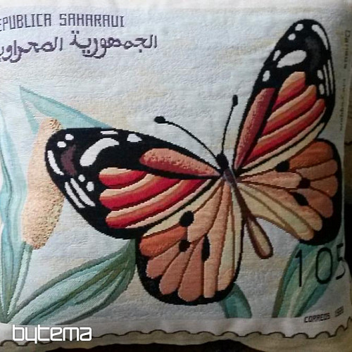 Dekoratív párnahuzat POST STAMP PILLANGÓ