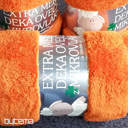 takaró Juh-juh 150/200 sötét narancssárga / krém