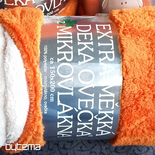 takaró Juh-juh 150/200 sötét narancssárga / krém