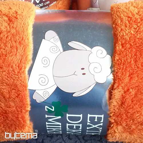 takaró Juh-juh 150/200 sötét narancssárga / krém