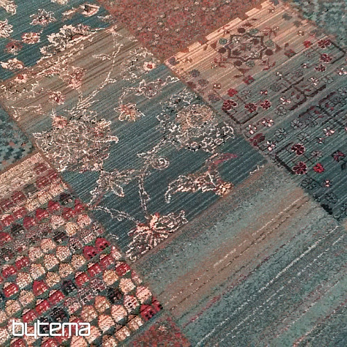 Luxus gyapjúszőnyegek ROYAL PATCHWORK zöld