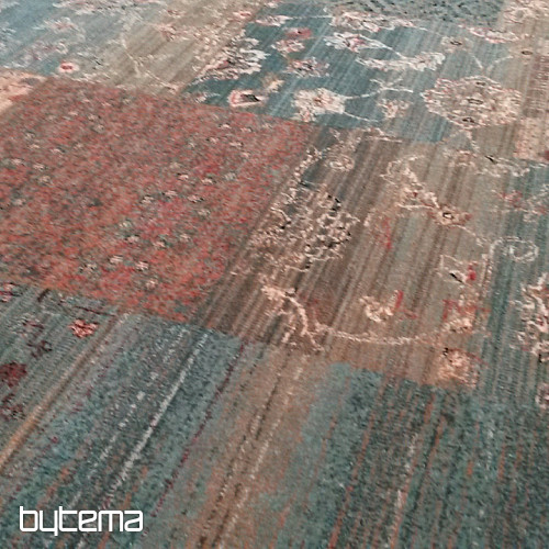 Luxus gyapjúszőnyegek ROYAL PATCHWORK zöld