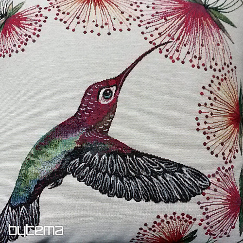 Gobelin párnahuzat HUMMINGBIRD RED FLOWER
