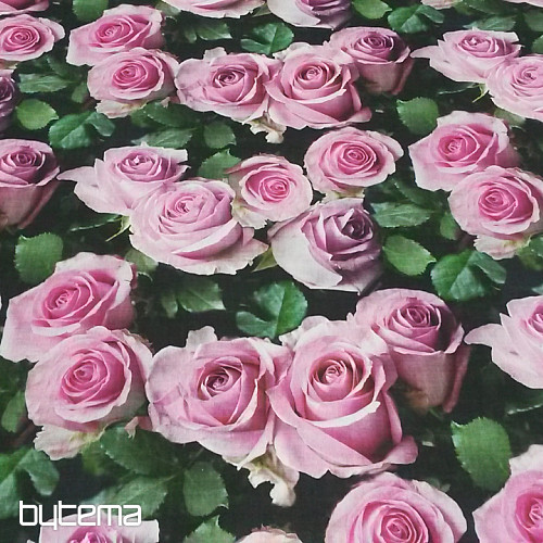Dekoratív szövet Rose digitális nyomtatás 3D