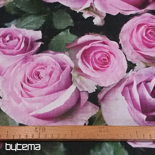 Dekoratív szövet Rose digitális nyomtatás 3D