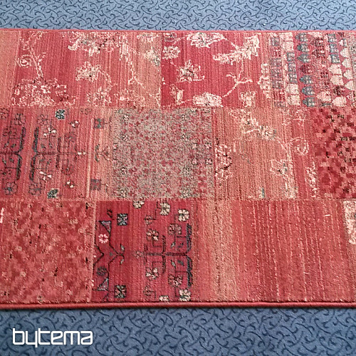 Luxus gyapjú futófelület ROYAL PATCHWORK piros