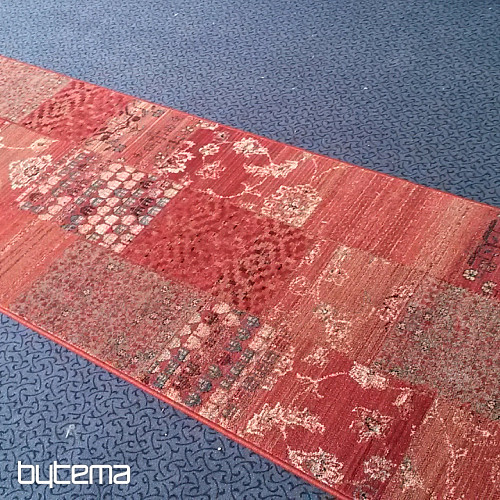 Luxus gyapjú futófelület ROYAL PATCHWORK piros