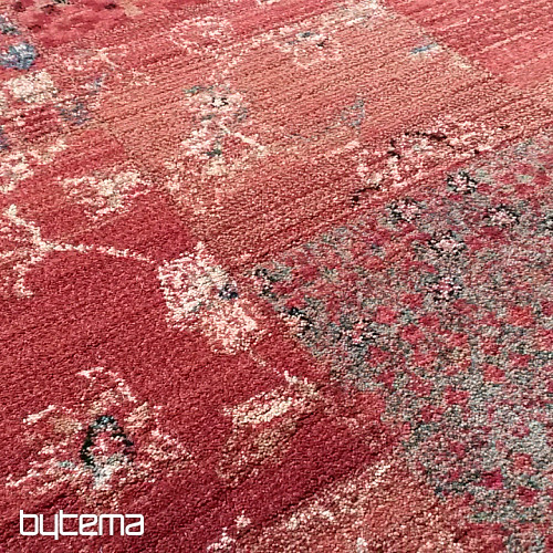 Luxus gyapjú futófelület ROYAL PATCHWORK piros