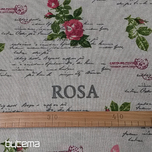 Dekoratív szövet CLOE ROSA 280 cm