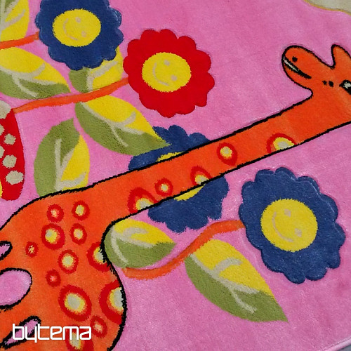Gyerek szőnyeg KIDS GIRAFFE rózsaszín