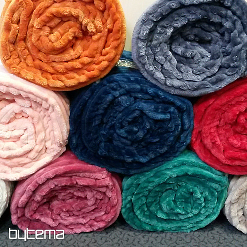 mikroszálas takaró EXTRA SOFT SHEEP kordbársony - rozsdás