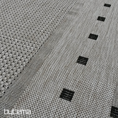 Csatos szőnyeg FLOORLUX 20329/04 ezüst-fekete