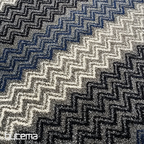 Modern szőnyeg ZIG ZAG kék