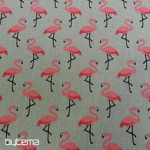 Dekoratív szövet FLAMINGO gris