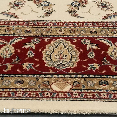 Gyapjú klasszikus szőnyeg ORIENT krém, bordó díszítéssel