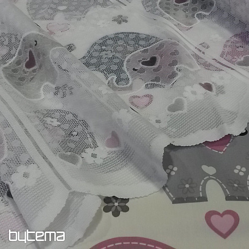 Gyerek jacquard függöny ELEPHANTS II.