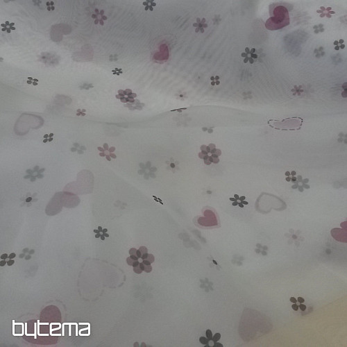 Függöny voile HEART II