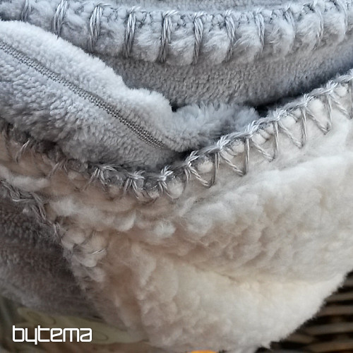 mikroszálas takaró EXTRA SOFT SHEEP kordbársony - sv. szürke