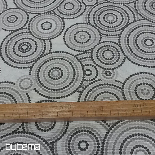 Dekoratív szövet MANDALA ECO szürke
