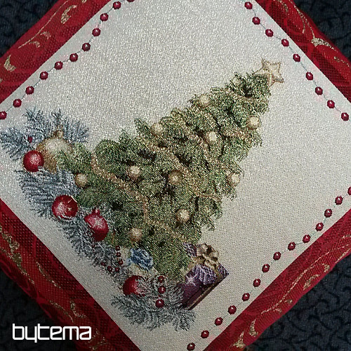 Karácsonyi díszpárnahuzat FA KERETBEN